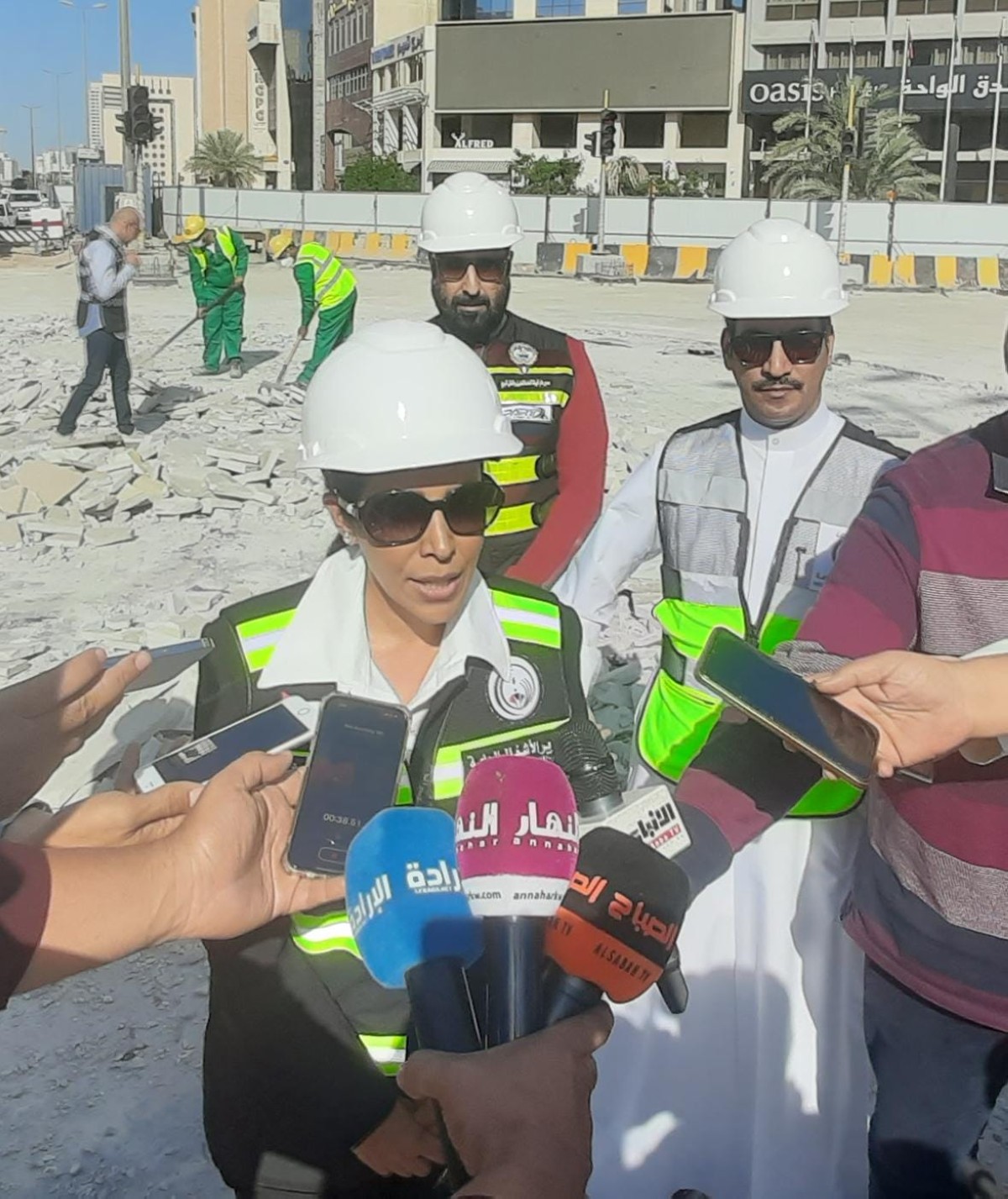 المشعان تستأنف أعمال صيانة دروازة العبدالرزاق