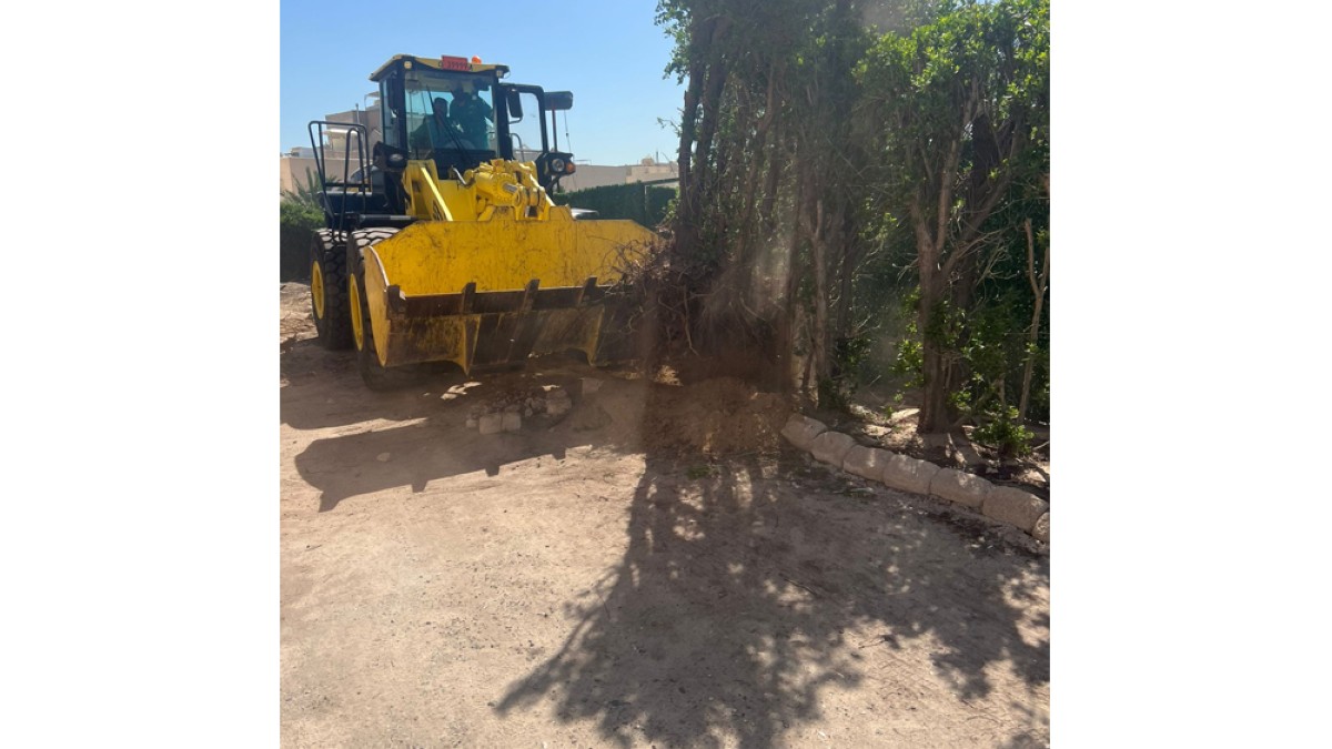 البلدية : ازالة حديقة وتعدي على أملاك الدولة في مبارك الكبير