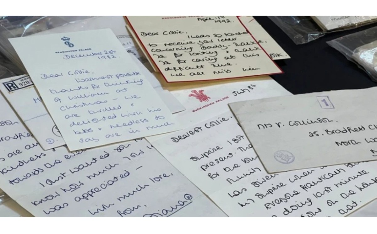 رسائل الأميرة ديانا للبيع في مزاد علني 30 يوليو