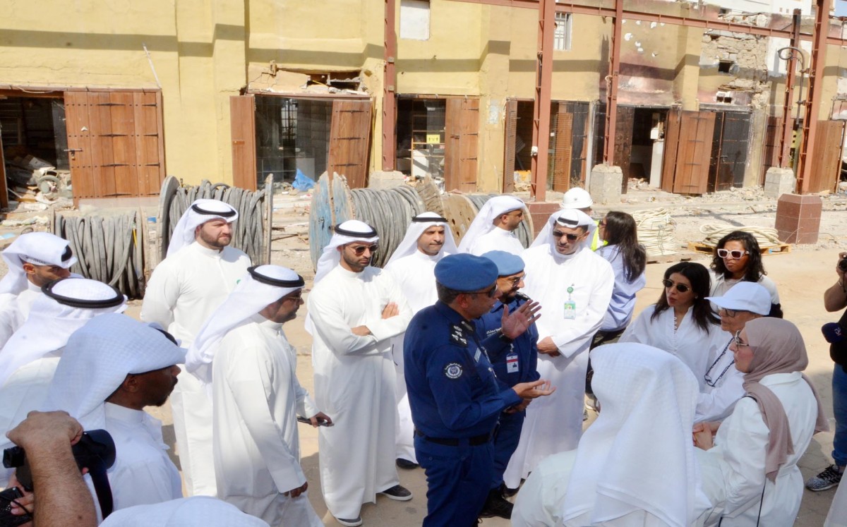 إعادة إعمار الجزء المتضرر من المباركية... ركبت السكة