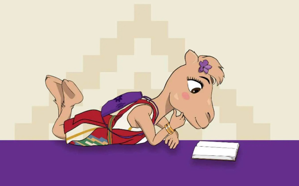 'مزيونة'أول شخصية كرتونية تدخل عالم الإبل بالسعودية