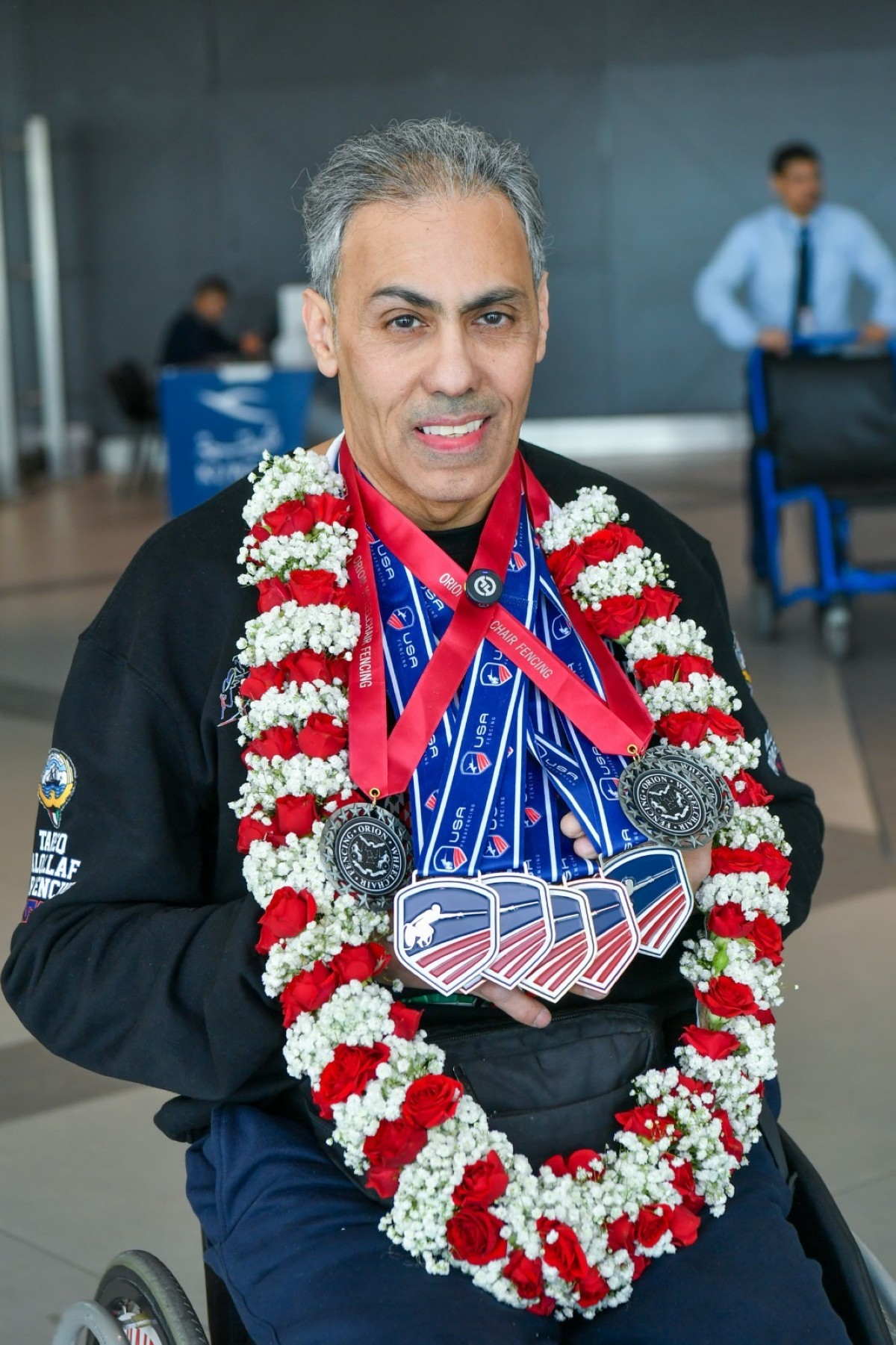 الخطوط الجوية الكويتية تستقبل البطل القلاف 'لإنجازاته المشرفة التي رفعت اسم الكويت'