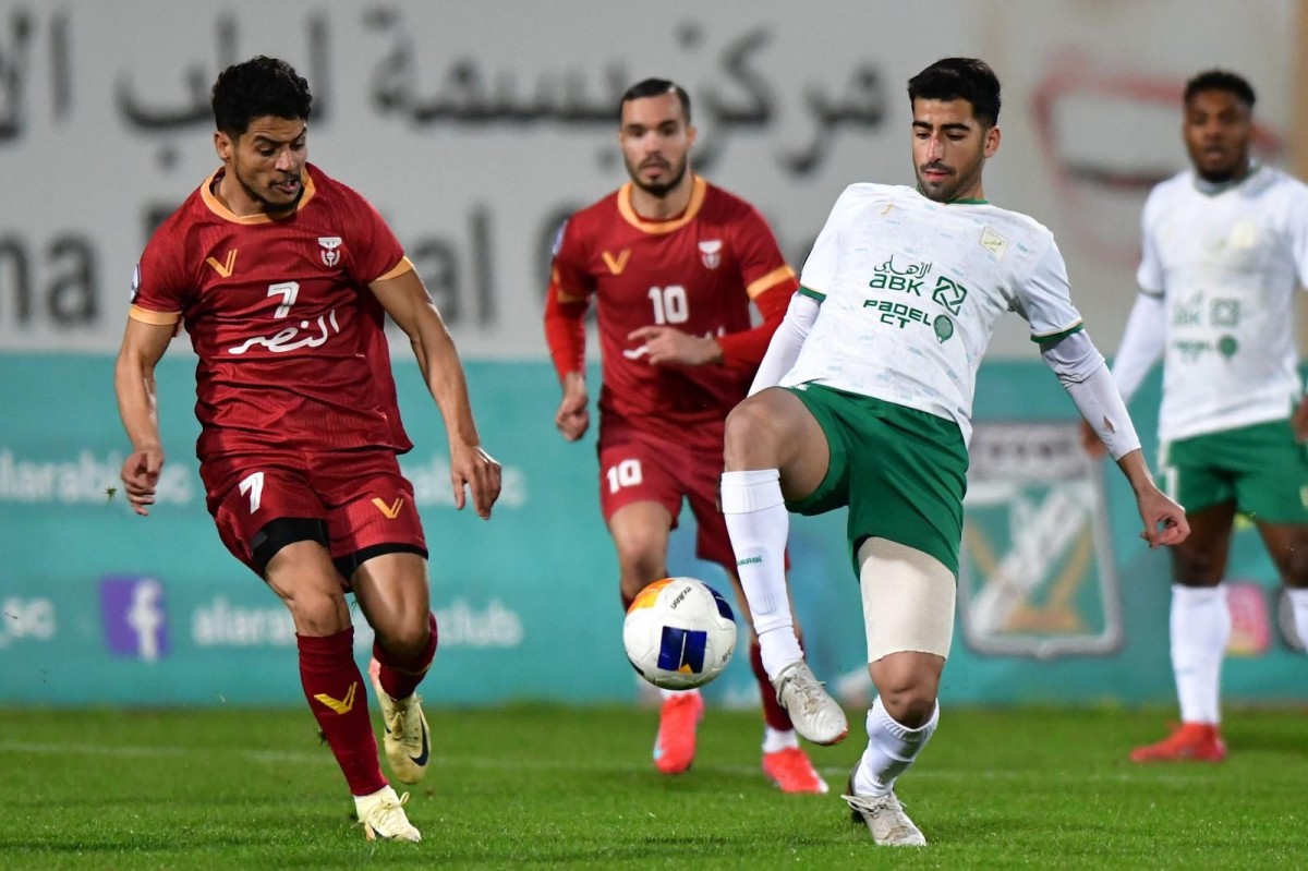 العربي يهزم النصر ويشارك الكويت صدارة الدوري