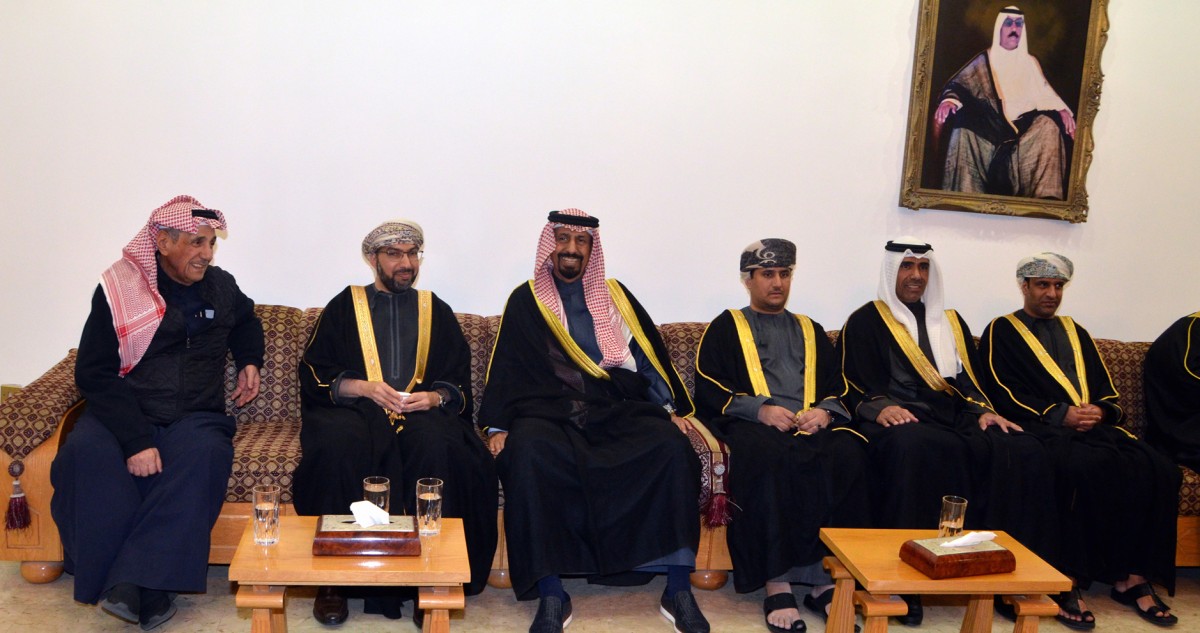 ديوان خالد الجابر يستقبل المهنئين بالشهر الكريم