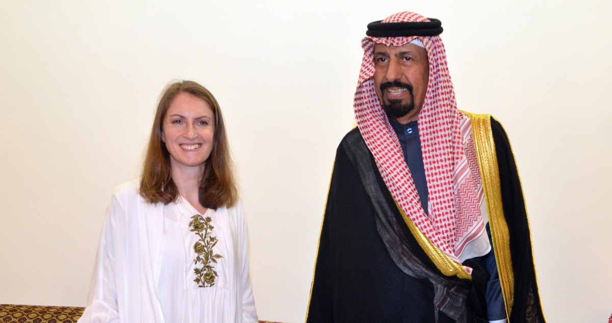 ديوان خالد الجابر يستقبل المهنئين بالشهر الكريم