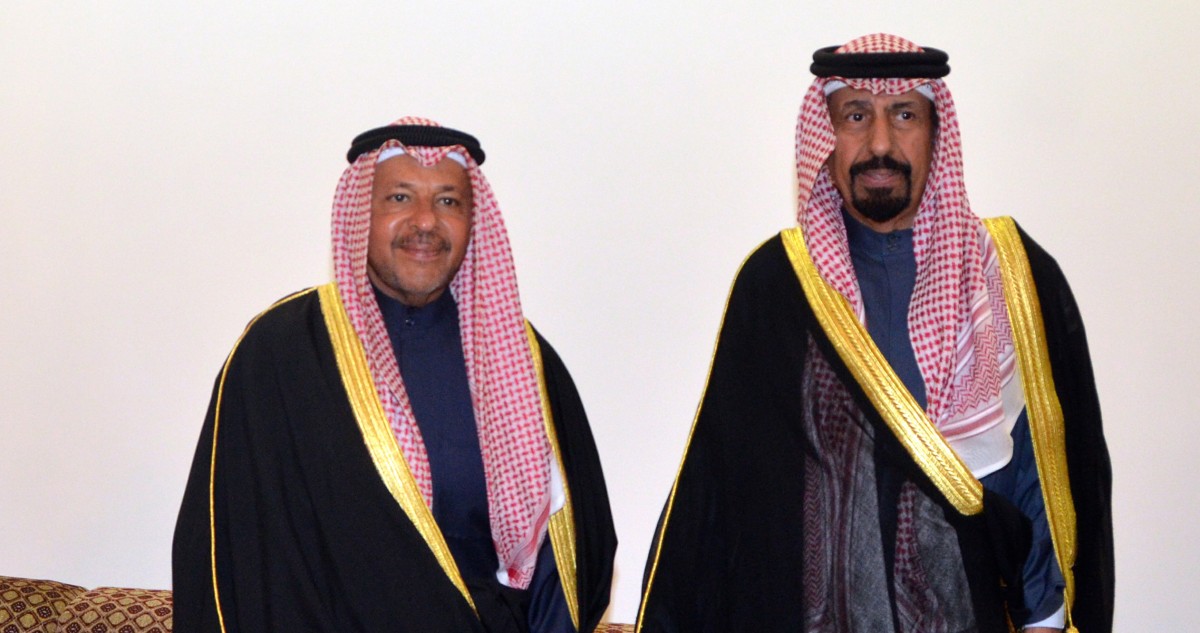 ديوان خالد الجابر يستقبل المهنئين بالشهر الكريم