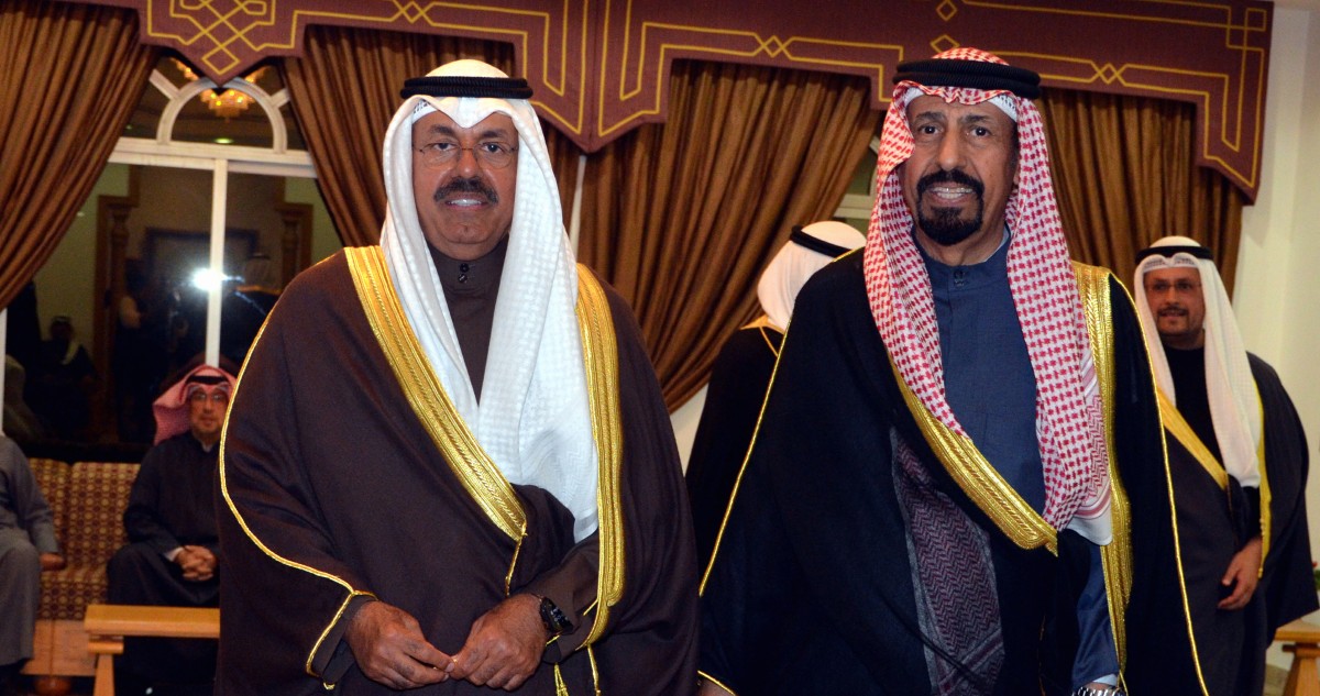 ديوان خالد الجابر يستقبل المهنئين بالشهر الكريم