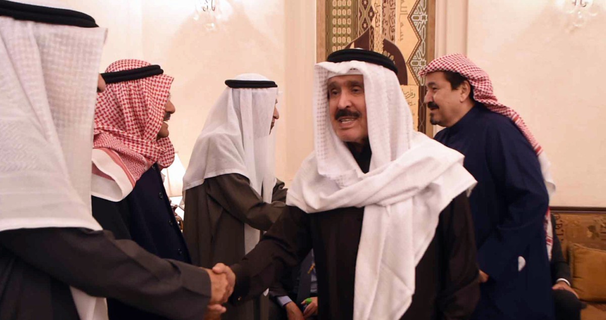 ديوان الروضان يستقبل المهنئين برمضان