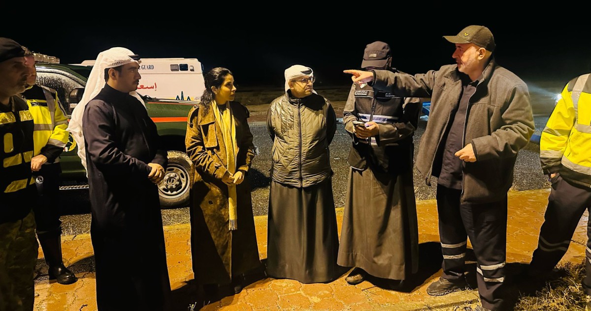 المشعان: معالجة تجمعات مياه الأمطار بأسرع وقت