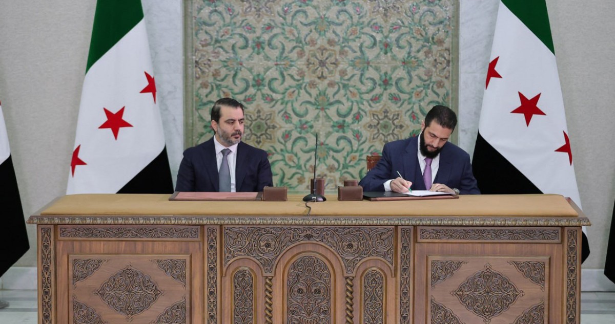 الشرع تسلَّم مسودة الإعلان الدستوري: 'فاتحة خير'