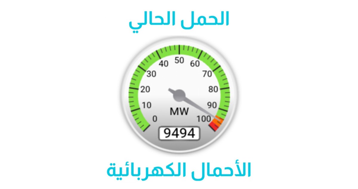 مؤشر أحمال الكهرباء يلامس المنطقة البرتقالية