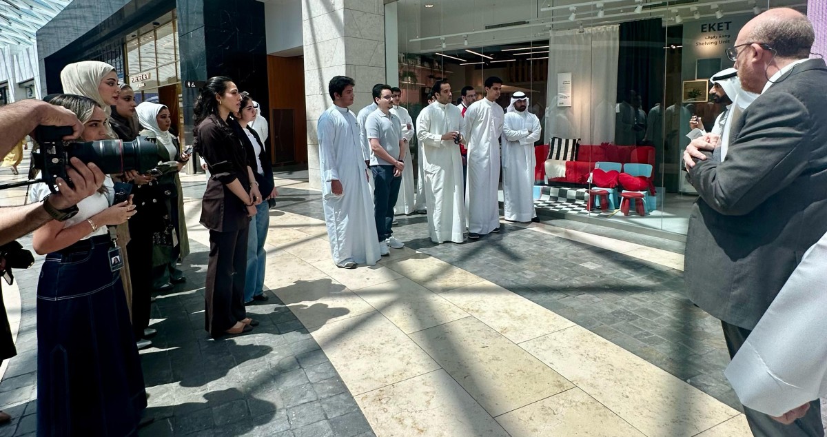 اتحاد العقاريين ينظم زيارة لطلبة جامعة الكويت إلى مول 360 وفندق جراند حياة بالتعاون مع 'التمدين'