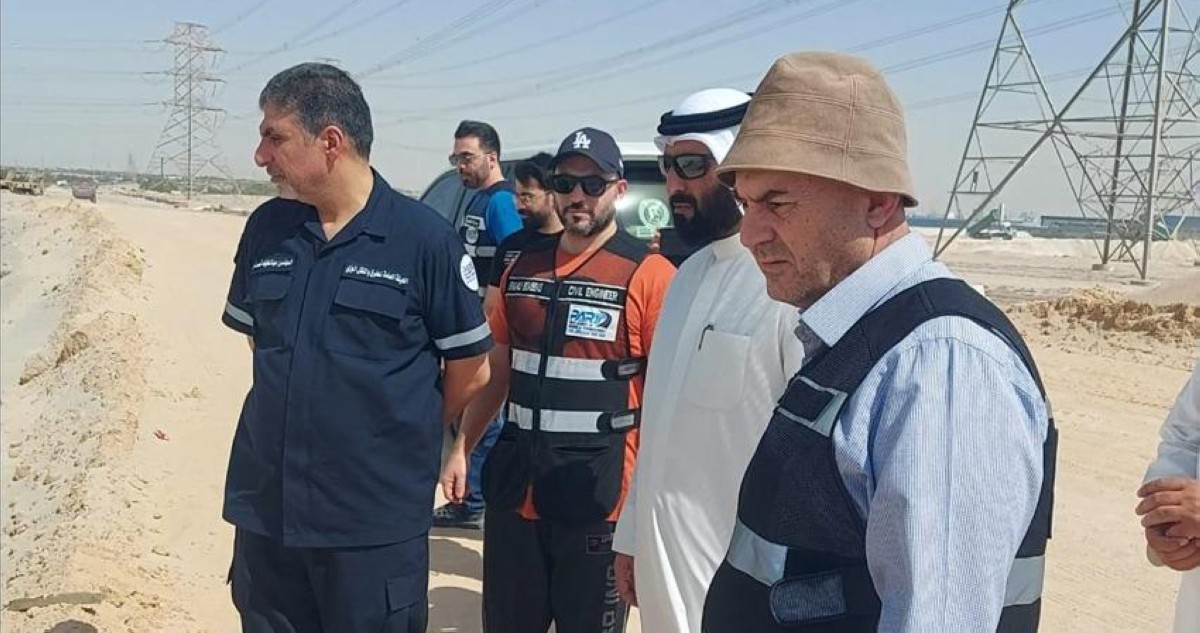 العصيمي تفقد 'مجرور  وخزان الأمطار' في غرب عبدالله المبارك
