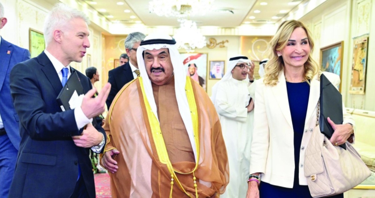 ناصر المحمد يولم للوفد الديبلوماسي السويسري... مَرحَباً بالأصدقاء