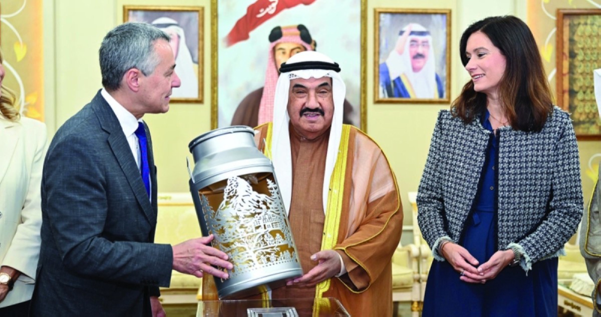 ناصر المحمد يولم للوفد الديبلوماسي السويسري... مَرحَباً بالأصدقاء