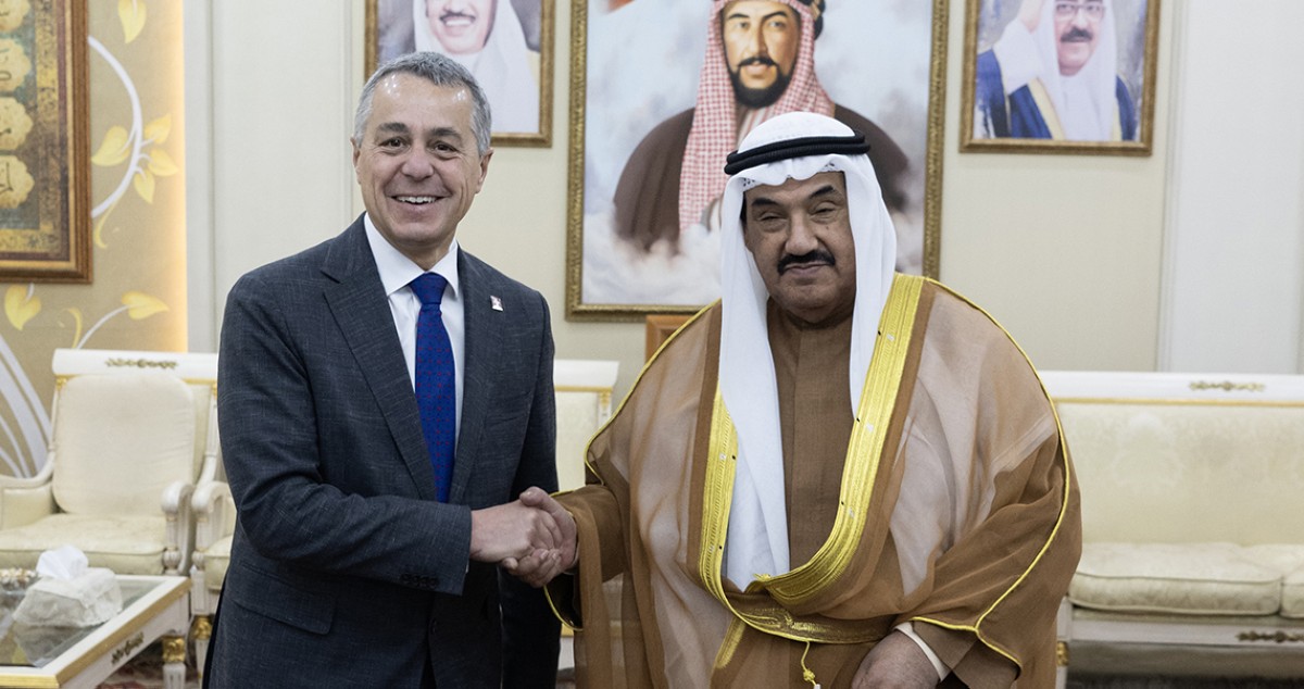 ناصر المحمد يولم للوفد الديبلوماسي السويسري... مَرحَباً بالأصدقاء