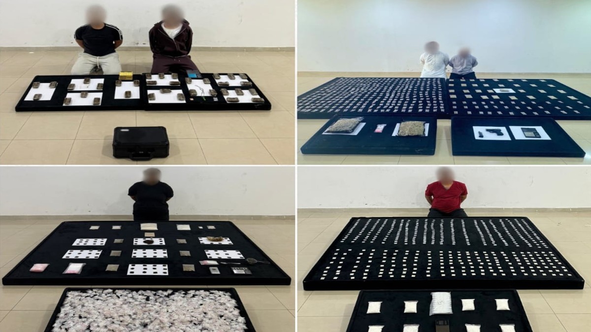 ضبط 'كوكتيل' من المواد المخدرة والمؤثرات العقلية