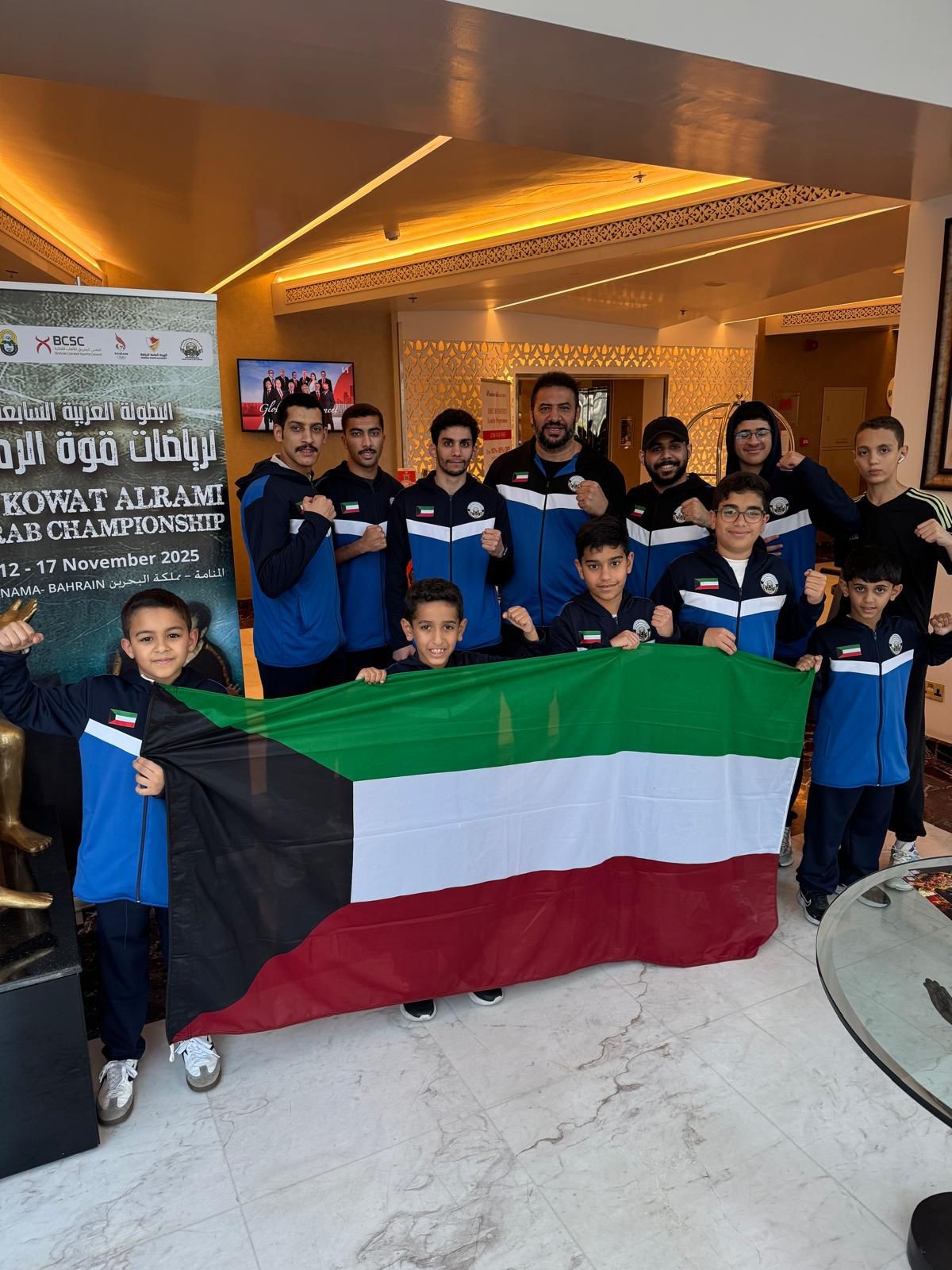 الكويت تحصد المركز الثاني في البطولة العربية لقوة الرمي بالبحرين