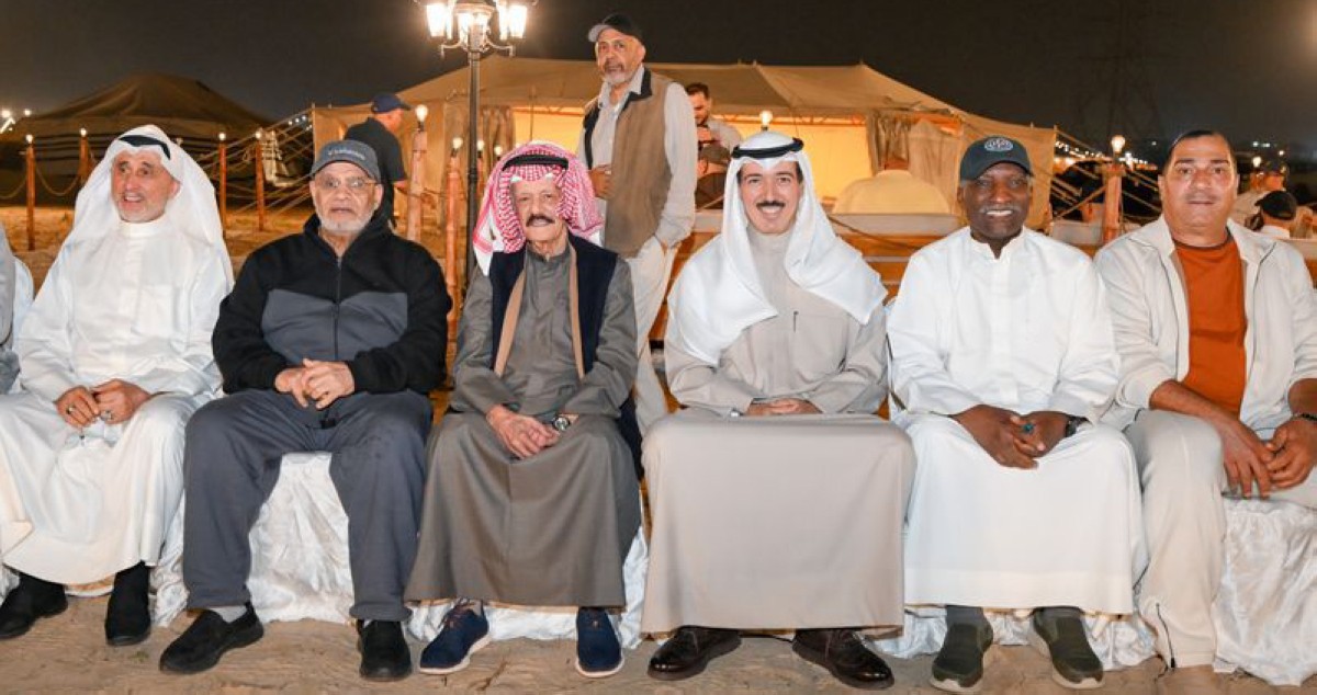 نجوم الرياضة الكويتية في ضيافة الهاجري ...من النخبة الذهبية إلى جيل الشباب