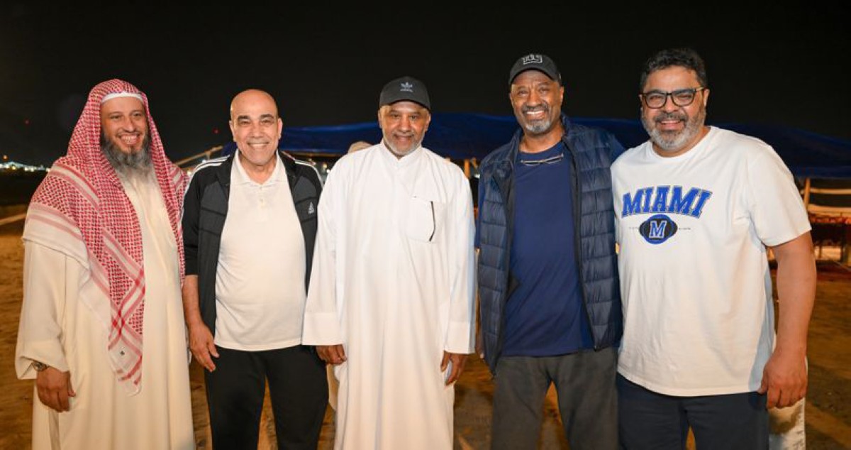 نجوم الرياضة الكويتية في ضيافة الهاجري ...من النخبة الذهبية إلى جيل الشباب