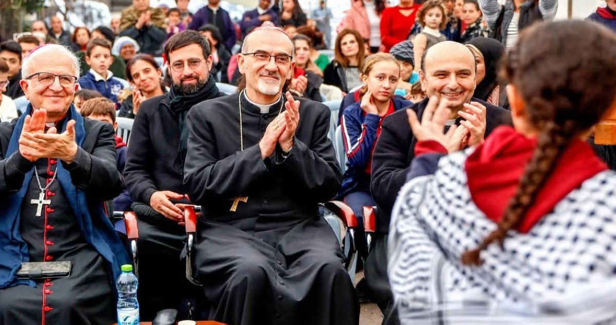 بطريرك القدس الكاردينال بييرباتيستا بيتسابالا يزور أهالي غزة