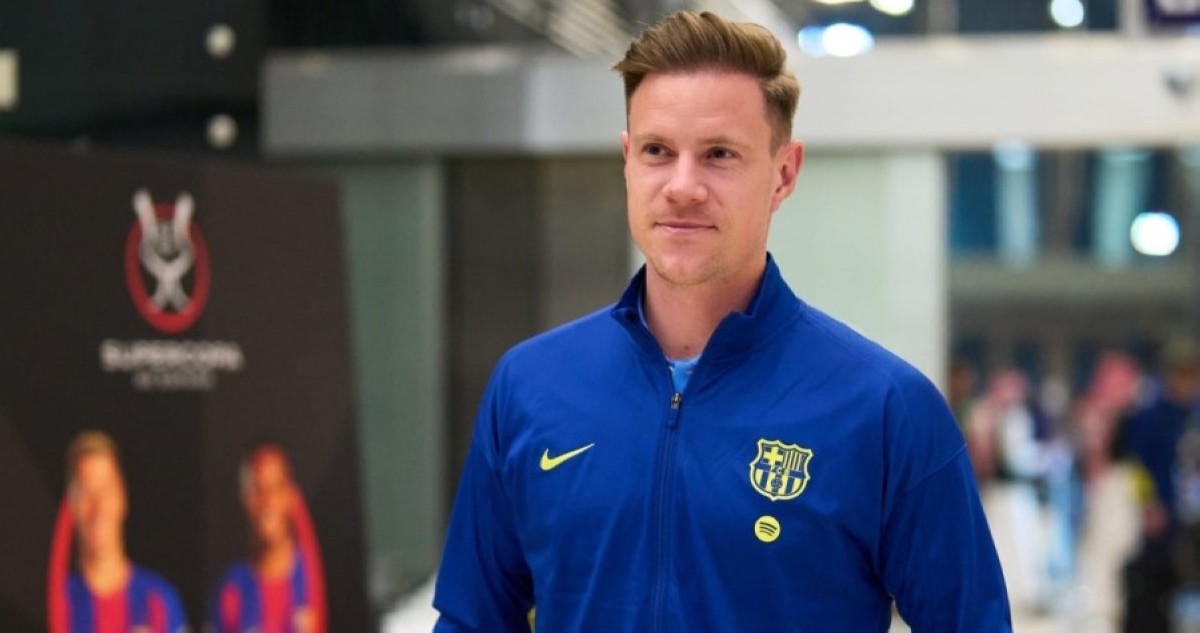 برشلونة يعلن غياب تير شتيغن عن كأس السوبر الإسباني