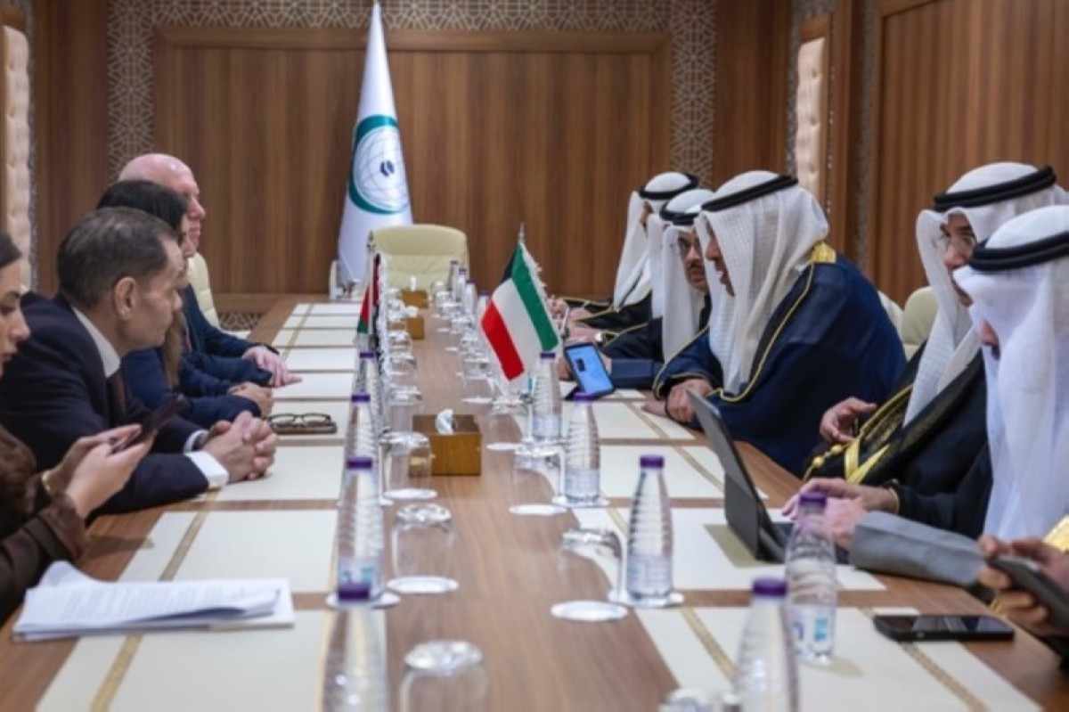 وزير الخارجية يبحث مع نظيريه المصري والفلسطيني تعزيز التعاون المشترك