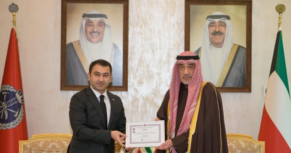 المنظمة الدولية للحماية المدنية تمنح اليوسف وسام الآمر الدولي