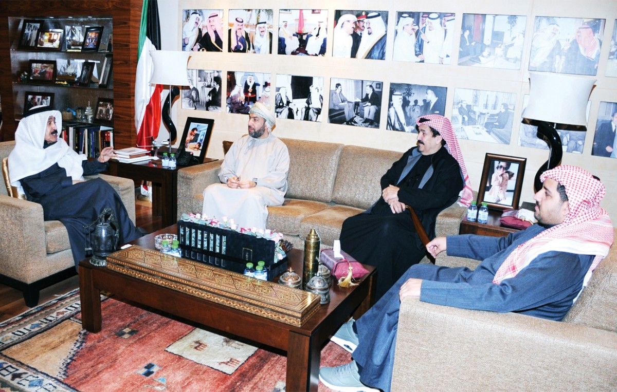 الجارالله يستقبل السفير العُماني ويتلقى اتصالات من حمد جابر العلي ومحمد الخالد وعبدالله السالم وفصيل الحمود... وأصدقاء