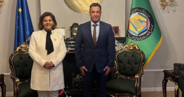 جواهر الصباح ورئيس بعثة التعاون الخليجي يبحثان تعزيز التنسيق في ملفات حقوق الإنسان مع الاتحاد الأوروبي