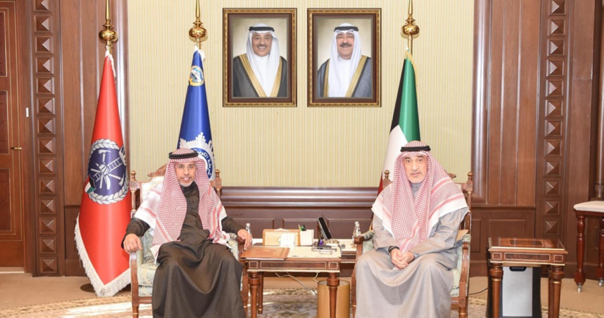 النائب الأول يستقبل الأمين العام لمجلس وزراء الداخلية العرب