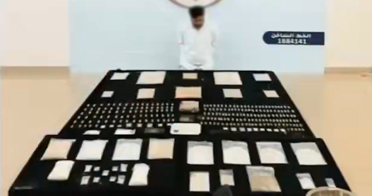 'الداخلية': ضبط آسيوي بحوزته 10 كيلوغرامات من 'الهيروين' و'الشبو'