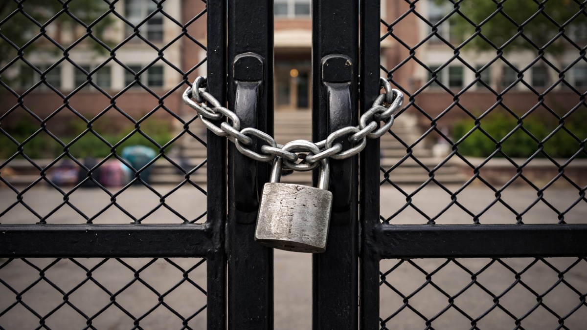 خلاف المديرة والناظرة أقفل أبواب المدرسة أمام الطلاب