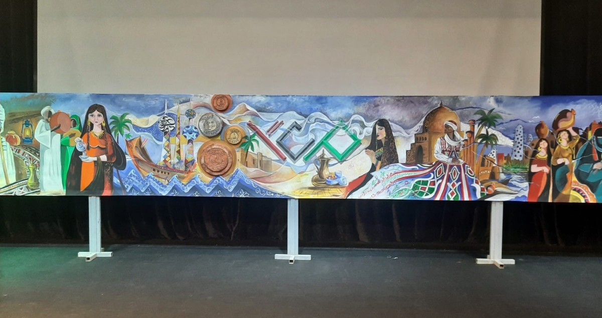 فنانون من مصر والكويت يبدعون جدارية 'معاً في حب الكويت'