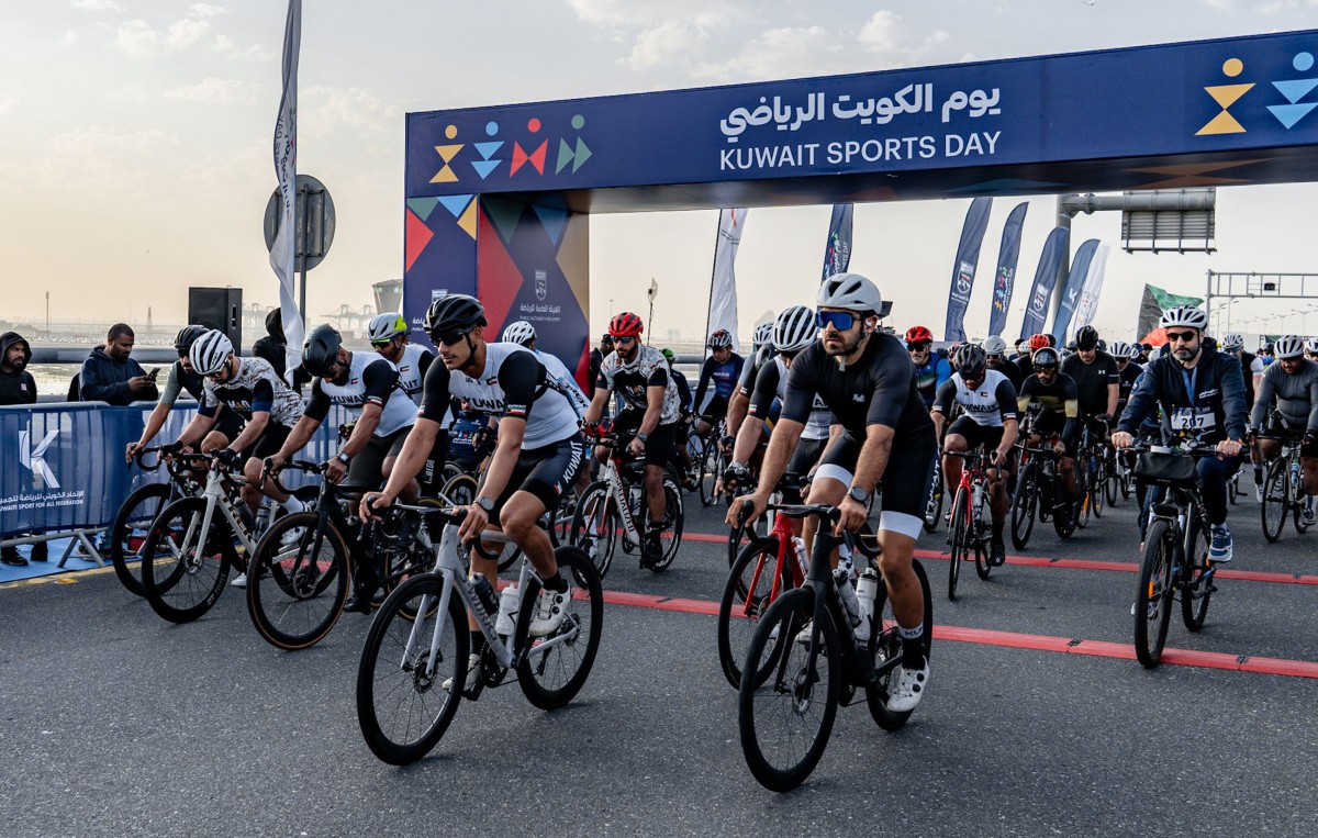 &rlm;21 ألف شخص شاركوا في يوم الكويت الرياضي‬⁩