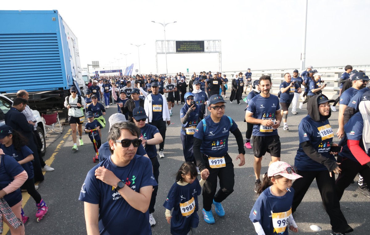 &rlm;21 ألف شخص شاركوا في يوم الكويت الرياضي‬⁩