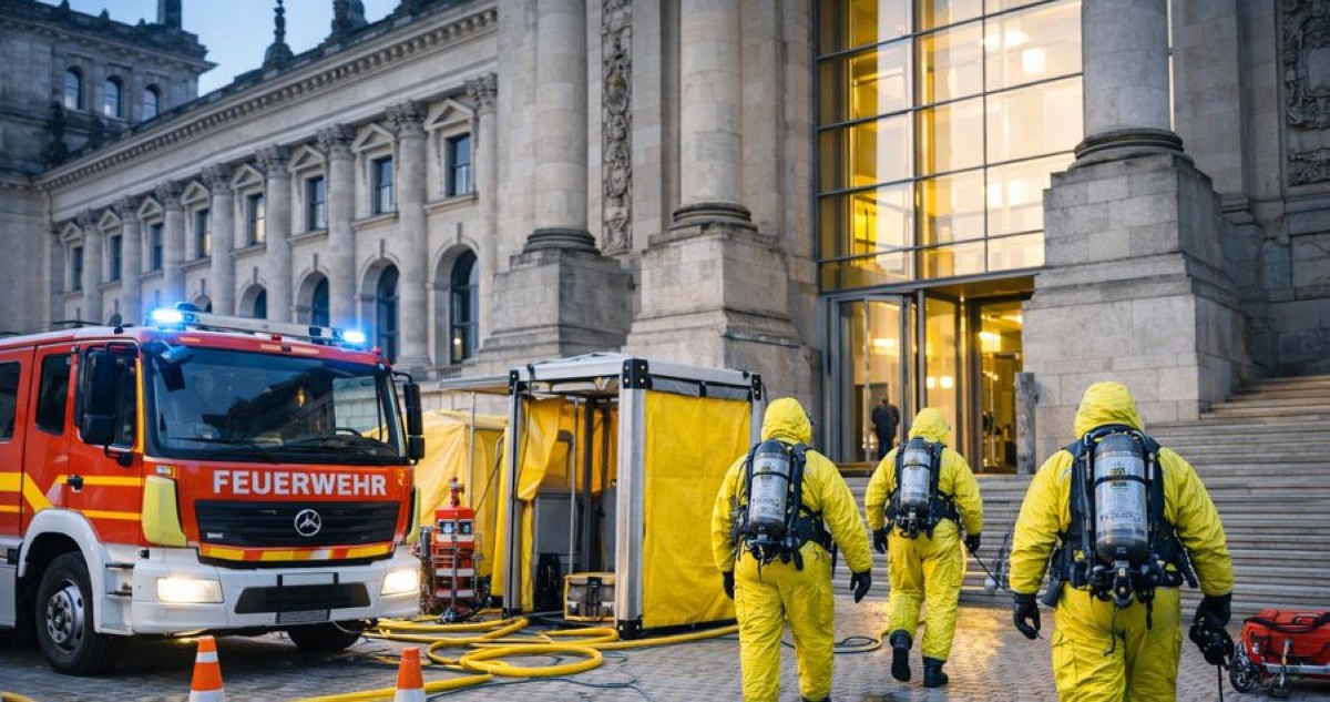 رفع الإغلاق عن البرلمان الألماني بعد الاشتباه بتسرب مادة خطرة