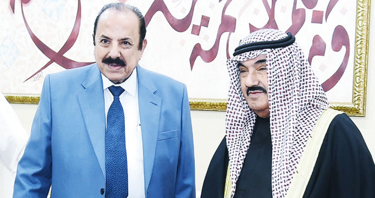 المهنئون بالشهر عند ناصر المحمد... الكويت أسرة واحدة