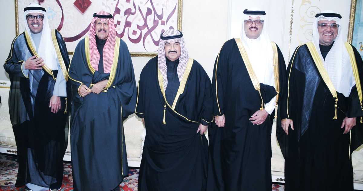 المهنئون بالشهر عند ناصر المحمد... الكويت أسرة واحدة