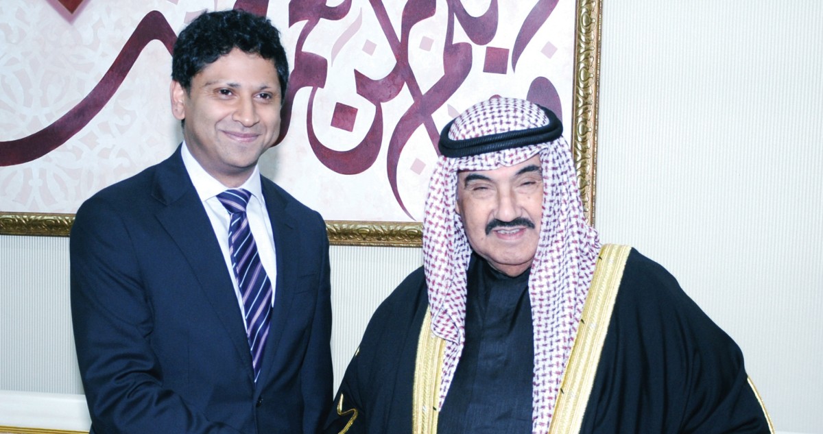 المهنئون بالشهر عند ناصر المحمد... الكويت أسرة واحدة