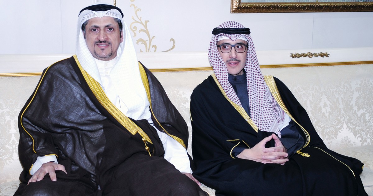 المهنئون بالشهر عند ناصر المحمد... الكويت أسرة واحدة