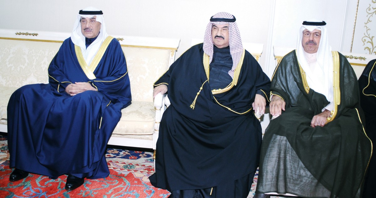 المهنئون بالشهر عند ناصر المحمد... الكويت أسرة واحدة