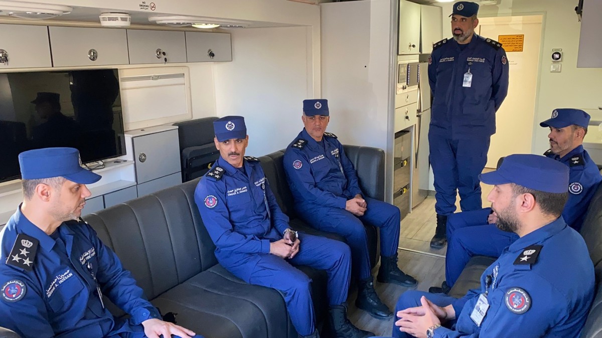 نائب رئيس 'الإطفاء' يتفقد نقاط تأمين الاحتفالات الوطنية