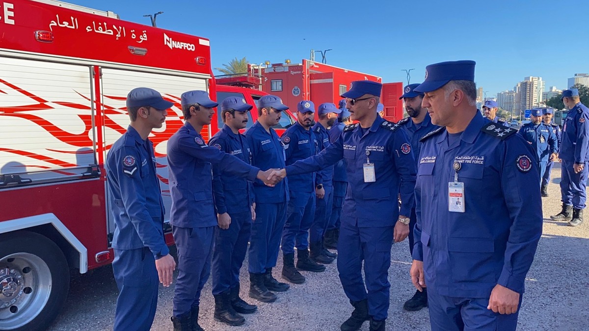 نائب رئيس 'الإطفاء' يتفقد نقاط تأمين الاحتفالات الوطنية