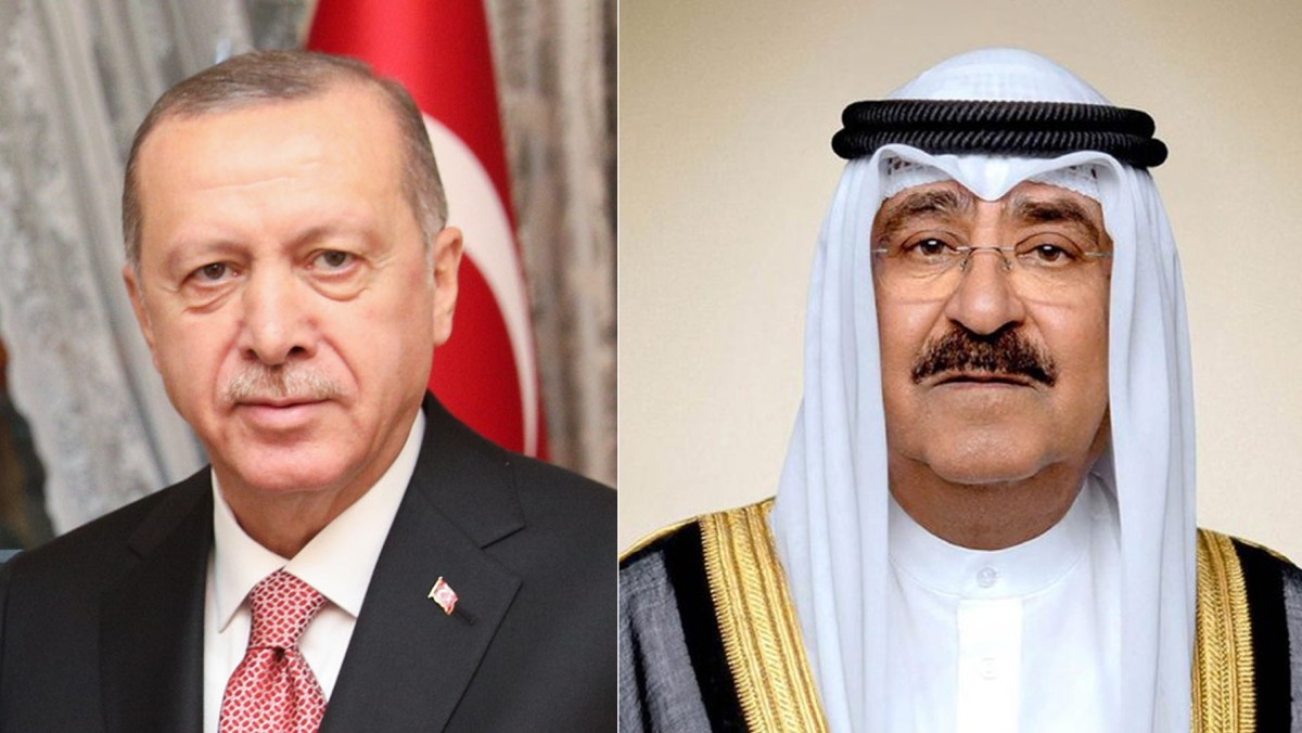 سمو أمير البلاد يتلقى اتصالاً هاتفياً من الرئيس التركي