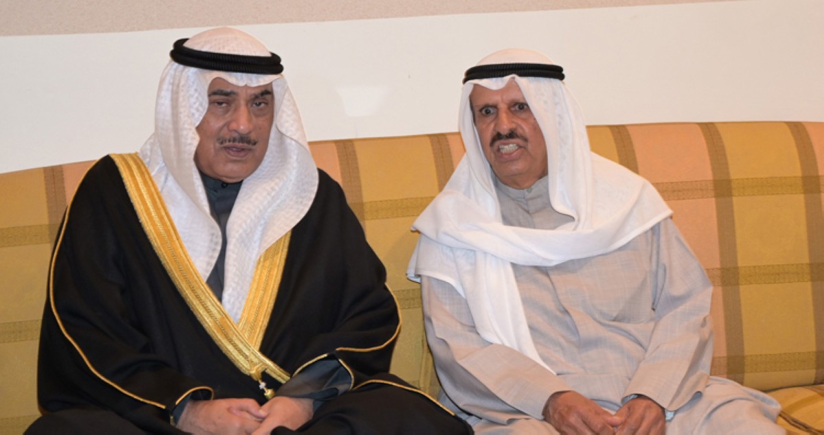 دعيج وفيصل الخليفة المالك يستقبلان المهنئين