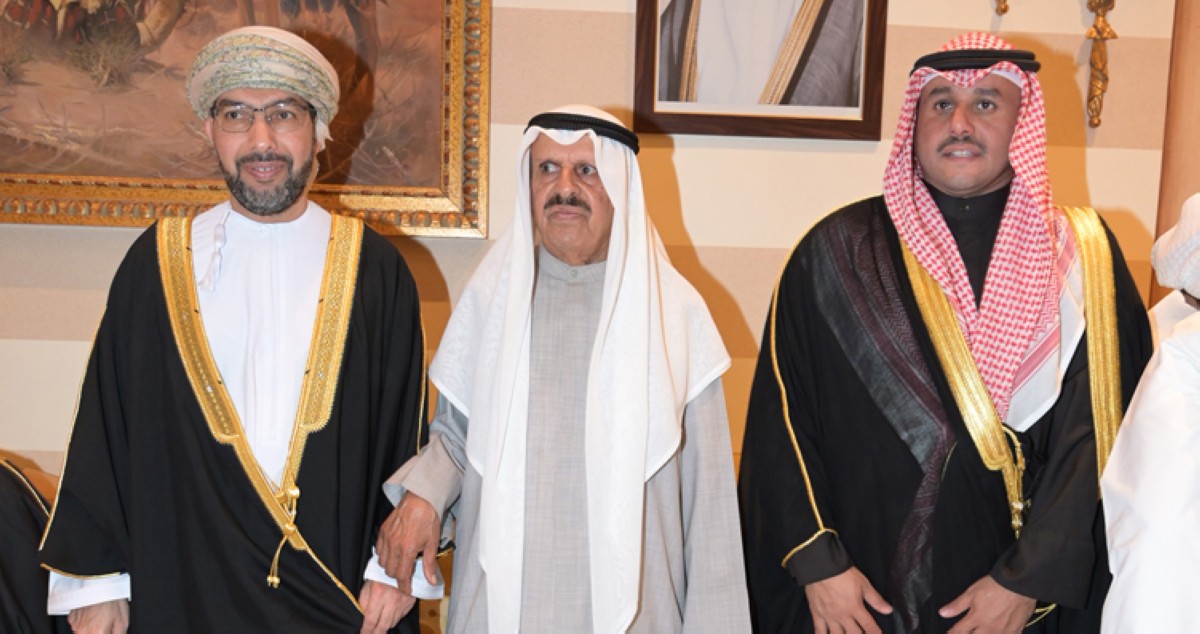 دعيج وفيصل الخليفة المالك يستقبلان المهنئين