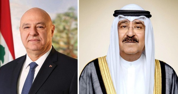 الرئيس اللبناني يتصل بأمير الكويت معربًا عن دعمه بعد الهجوم الإيراني