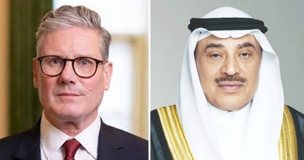 ولي العهد يتلقى اتصالاً هاتفياً من رئيس وزراء بريطانيا لإدانة الهجوم الإيراني على الكويت