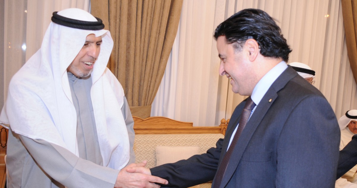 ديوان  علي الجسار يستقبل المهنئين في النزهة